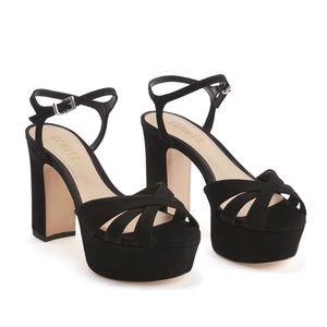 NWT Black Schutz Keefa Sandal Platform